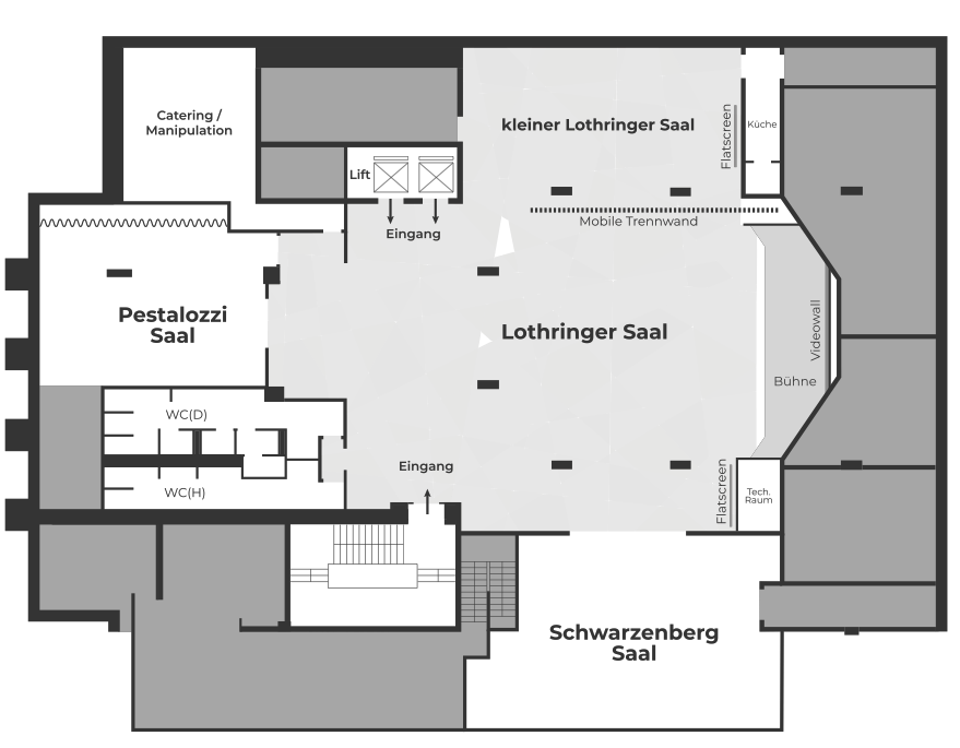 Raumplan Palais Berg UG