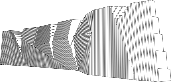Raumteiler mobiler schwarzer Berg